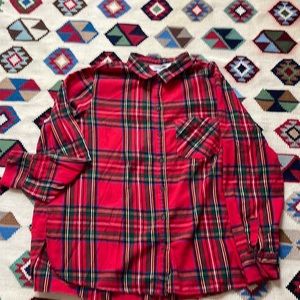 Classic woman’s red flannel button down (Old Navy)